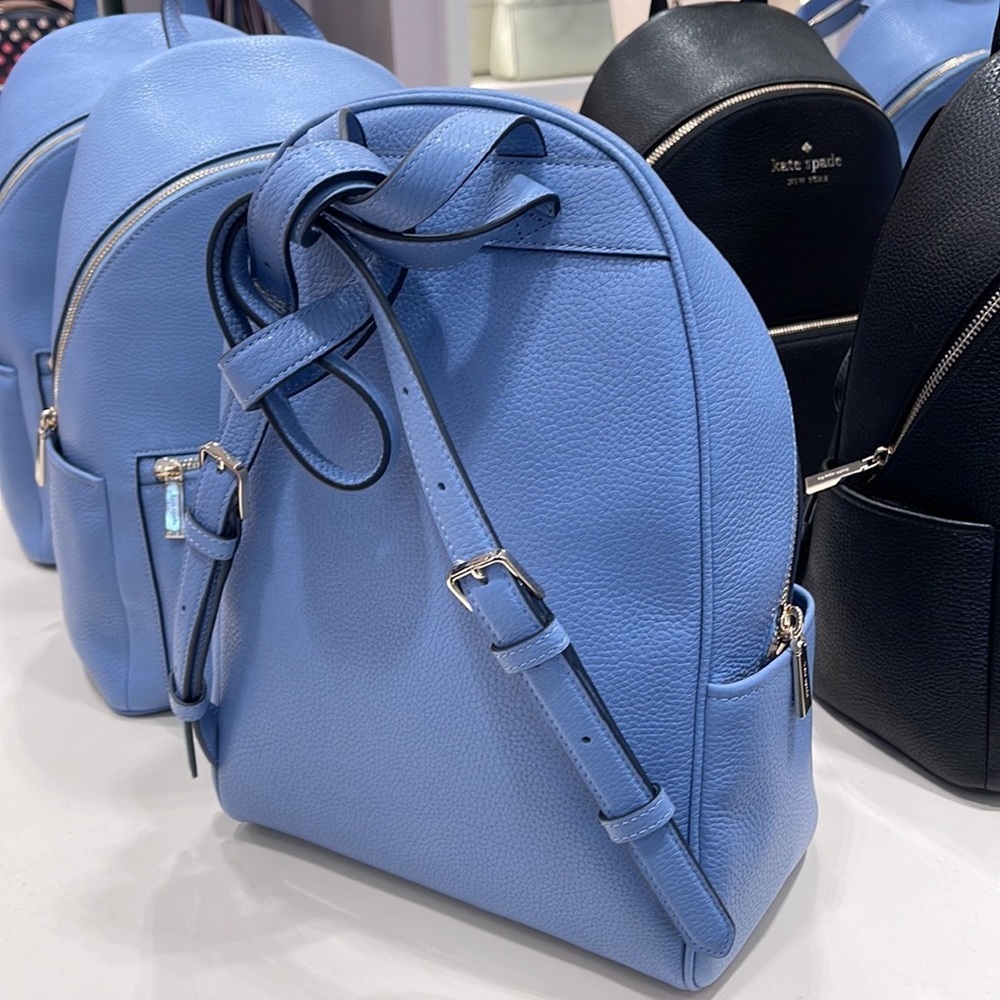 Kate Spade Leila Pebbled Leather Medium Dome Backpack
Dusty Blue - Picture 6 of 16